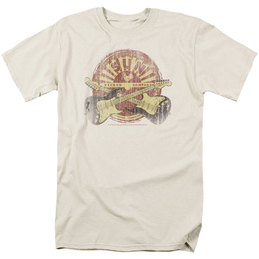 Sun Records Crossed Guitars Adult T-shirt