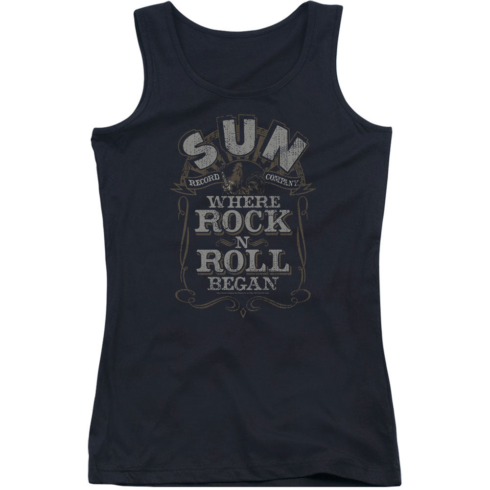 Sun Records Where Rock Began Womens Tank Front