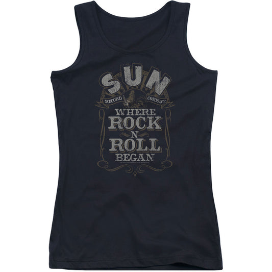 Sun Records Where Rock Began Womens Tank Front