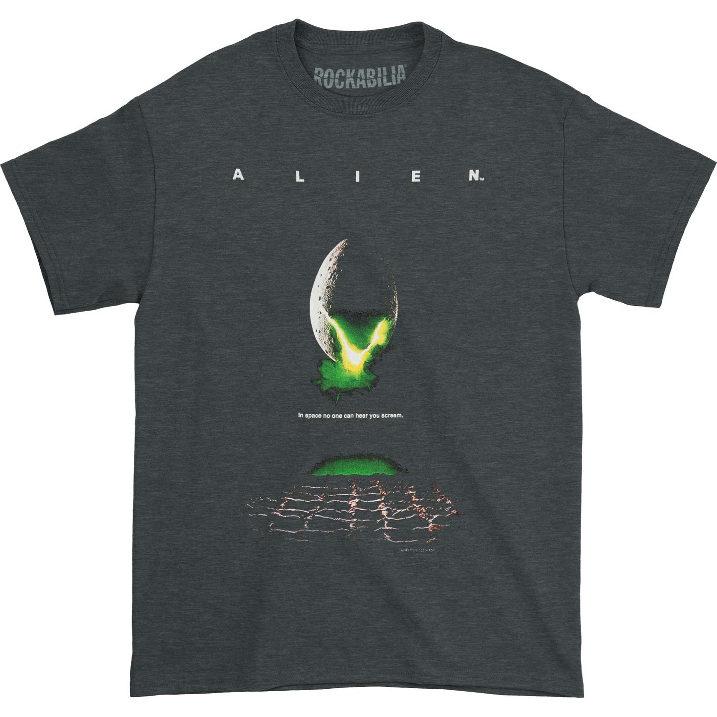 Alien Poster Adult Heather 40% Poly T-shirt