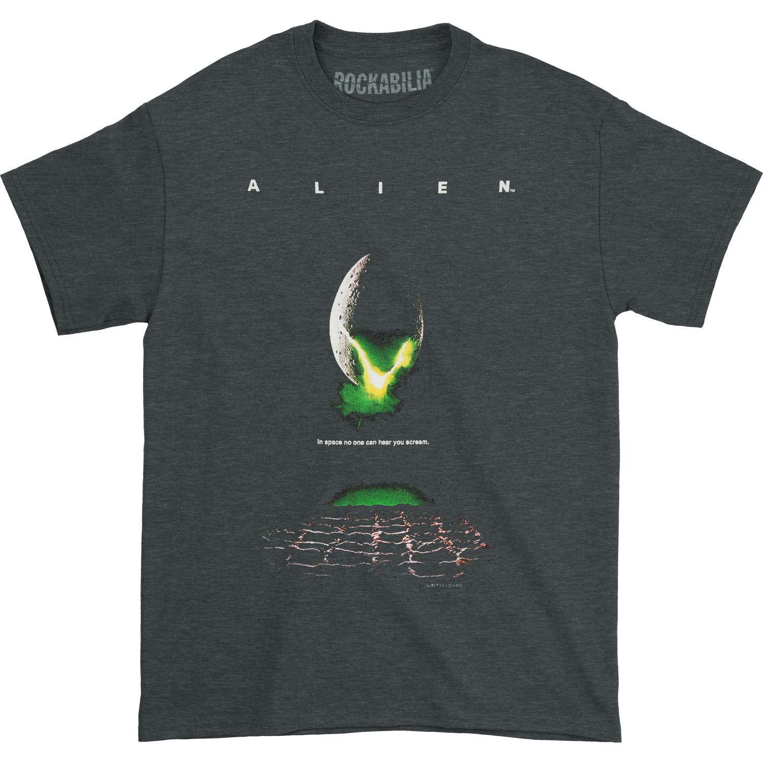 Alien Poster Adult Heather 40% Poly T-shirt