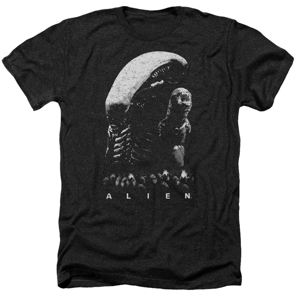 Alien Evolution Adult Heather 40% Poly T-shirt