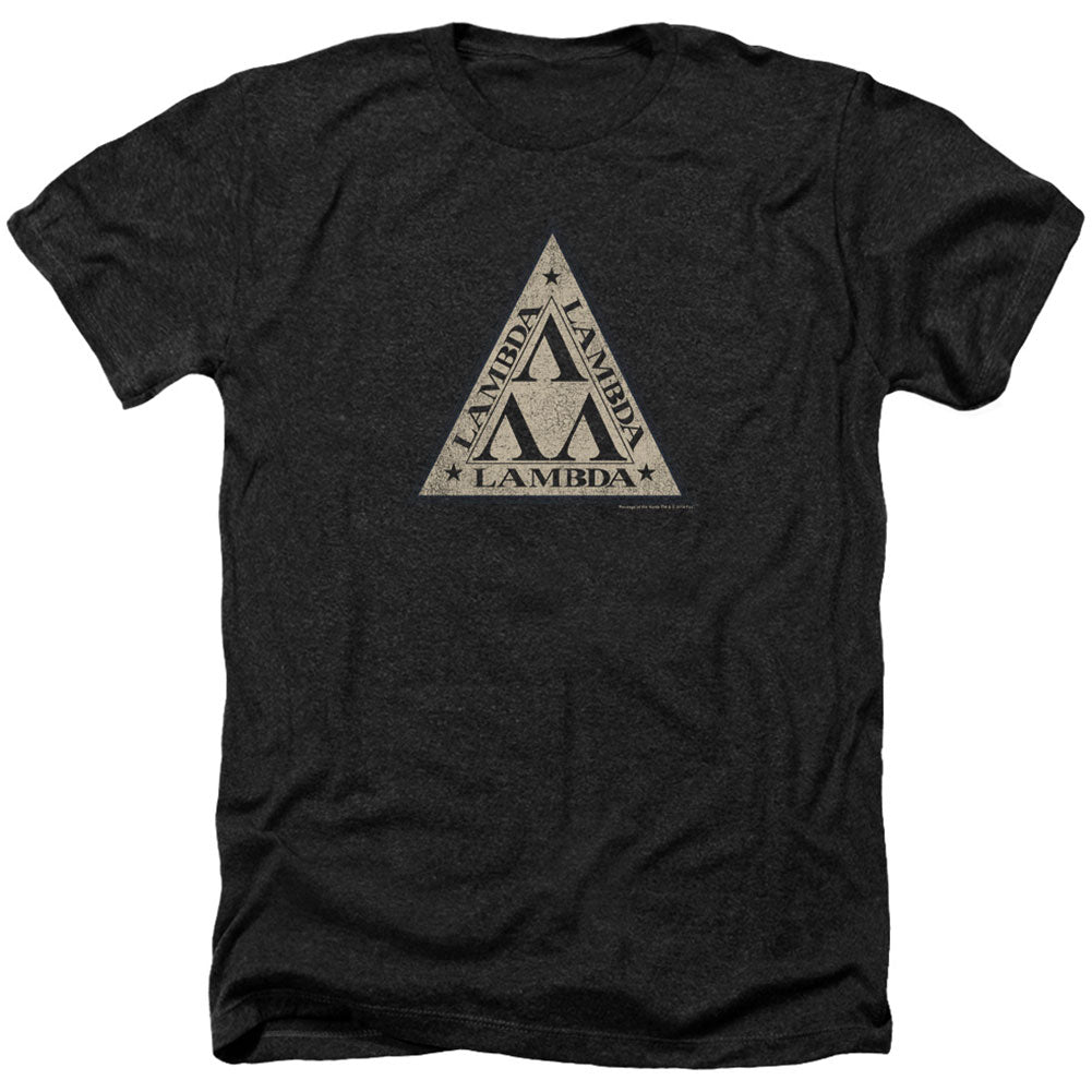Revenge Of The Nerds Tri Lambda Logo Adult Heather 40% Poly T-shirt