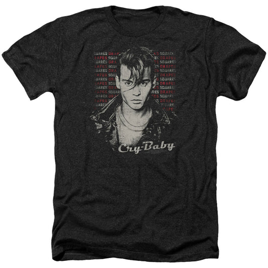 Cry-Baby Cry-Baby Drapes & Squares Adult Heather 40% Poly T-shirt