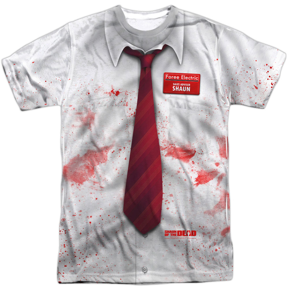 Shaun Of The Dead Bloody Shirt 100% Poly Sublimation T-shirt