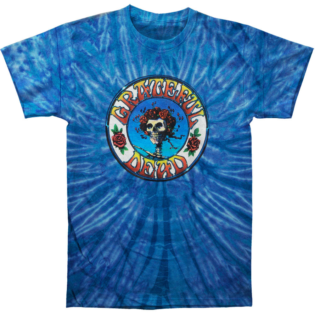 Grateful Dead Skull & Roses Tie Dye T-shirt Front