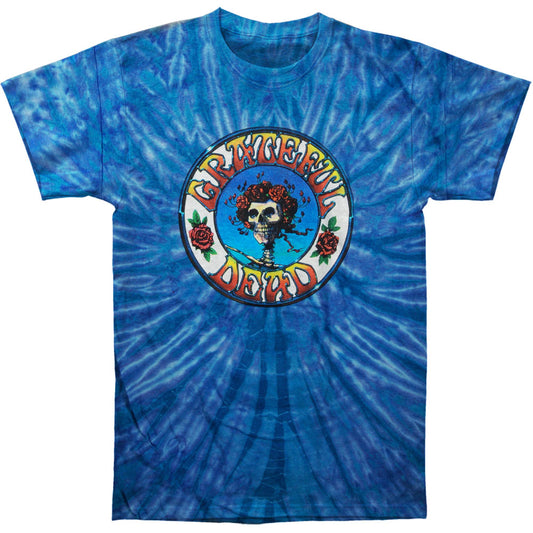 Grateful Dead Skull & Roses Tie Dye T-shirt Front