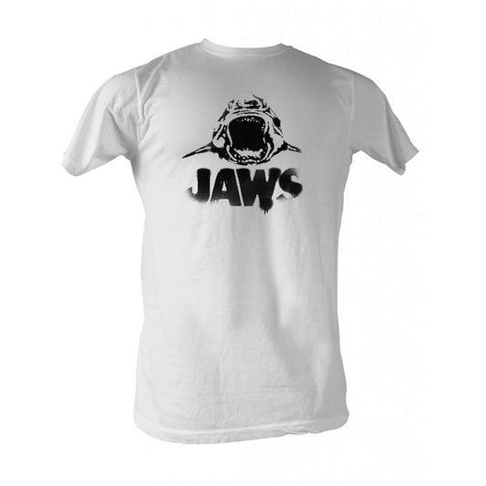 Jaws Black Logo Slim Fit T-shirt Front