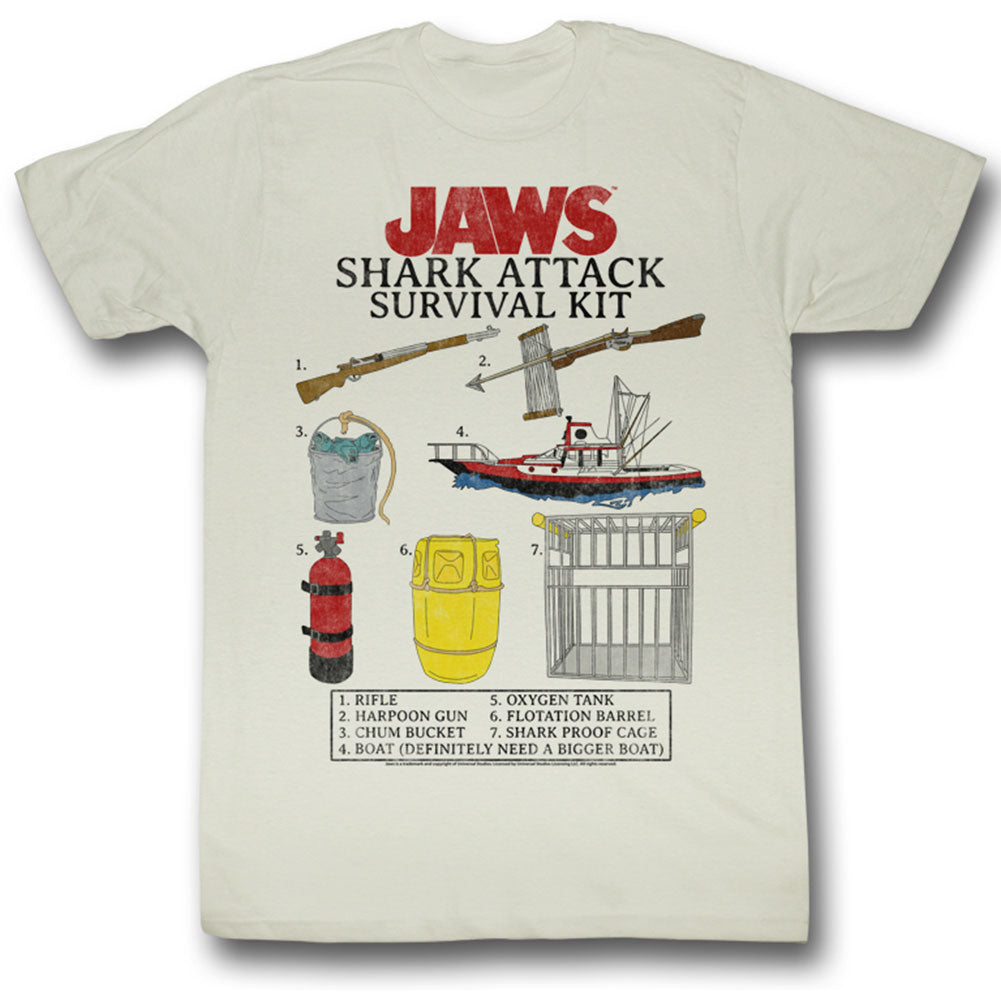 Jaws Survival Kit Slim Fit T-shirt Front