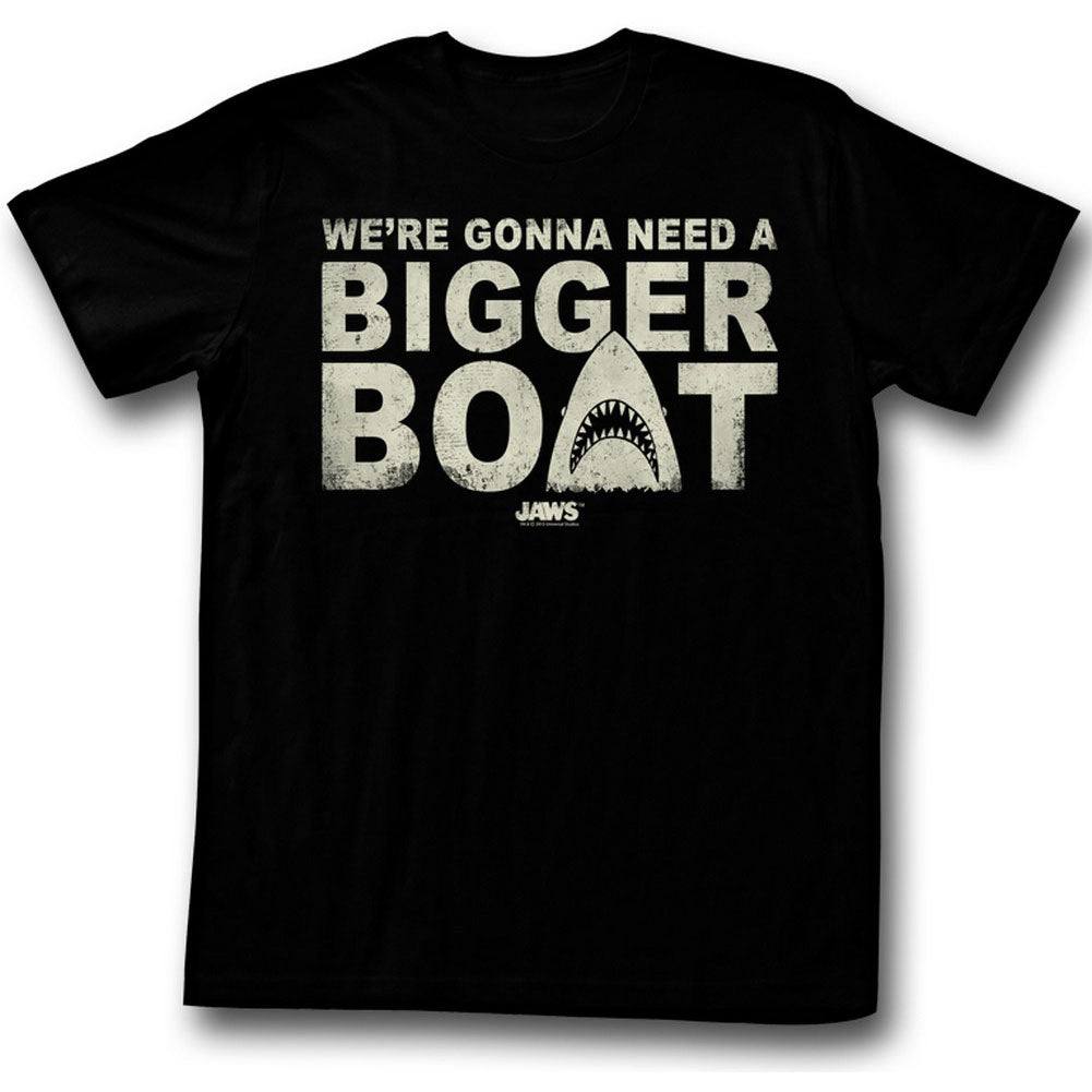 Jaws Bigger Boat Slim Fit T-shirt Front