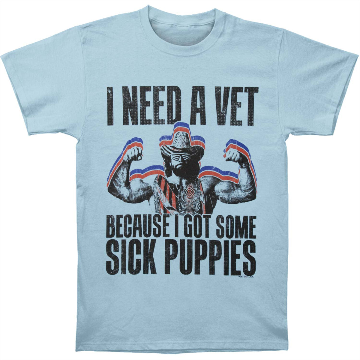 Macho Man Sick Puppies Slim Fit T-shirt Front