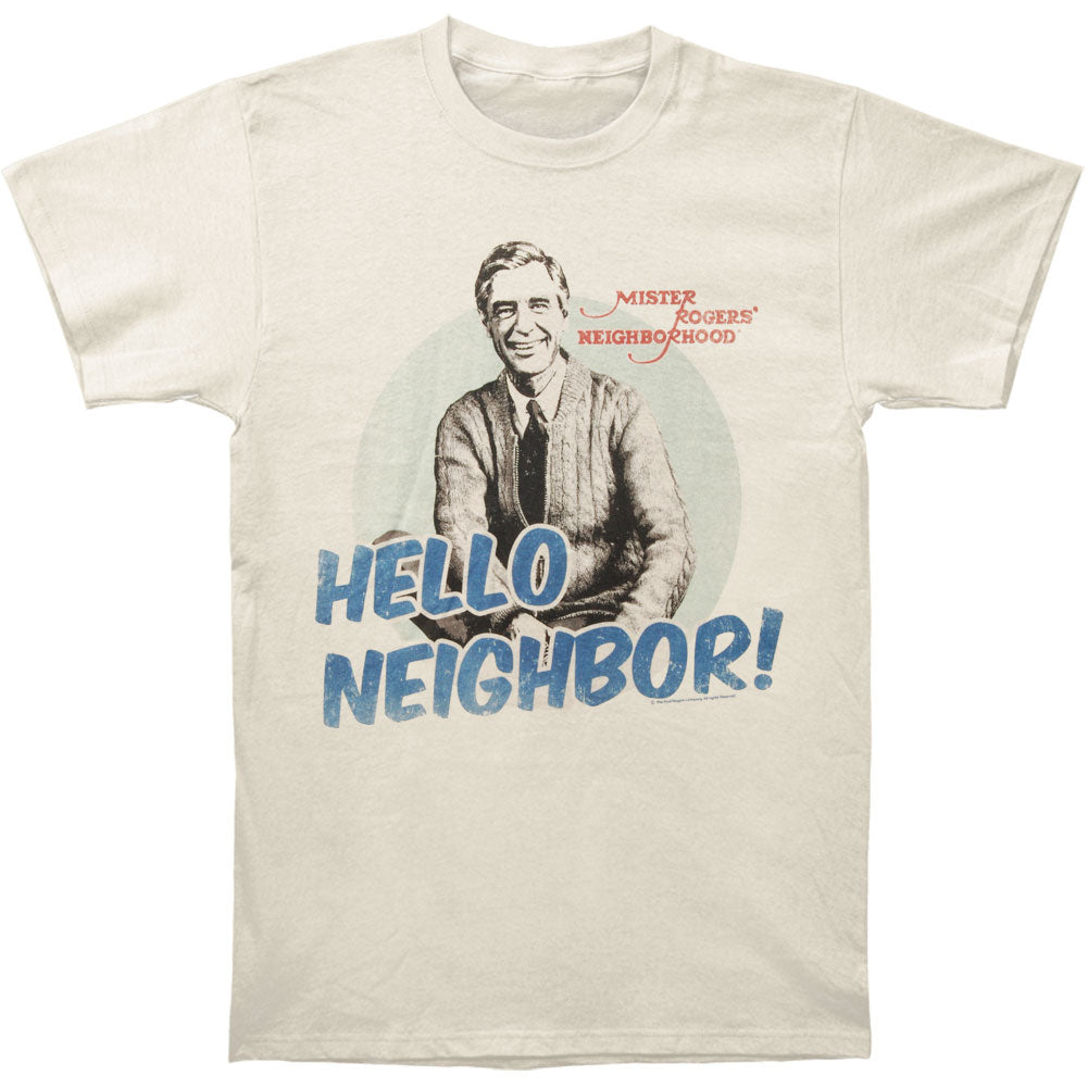 Mr. Roger's Neighborhood Hello Slim Fit T-shirt Front