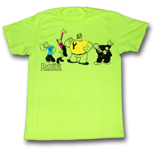 Popeye Cmyk Slim Fit T-shirt Front