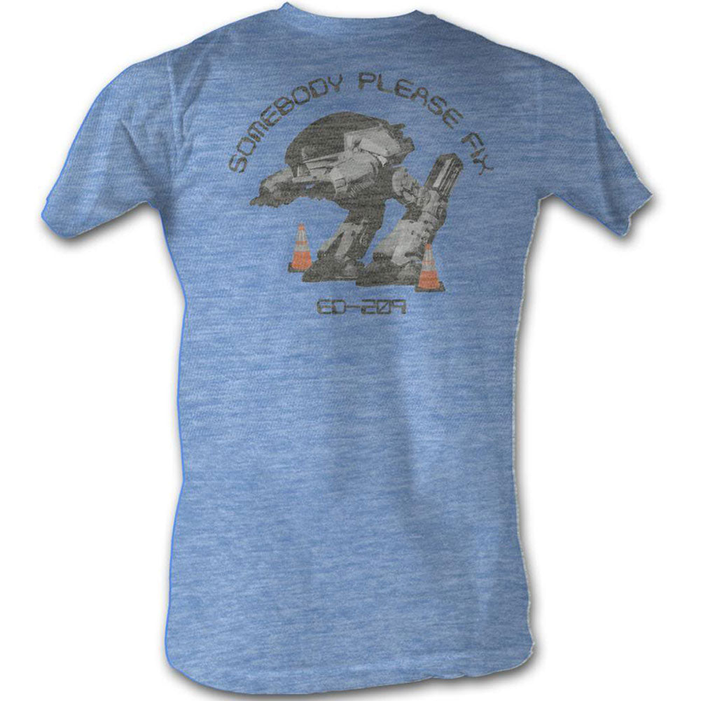 Robocop Please Fix Ed-209 Slim Fit T-shirt Front