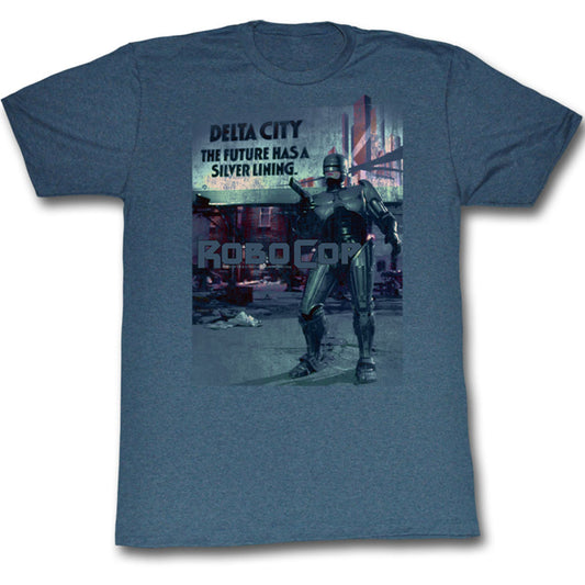 Robocop Silver Lining Slim Fit T-shirt Front