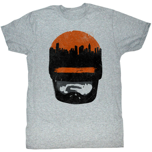 Robocop Sunset Over Delta City Slim Fit T-shirt Front