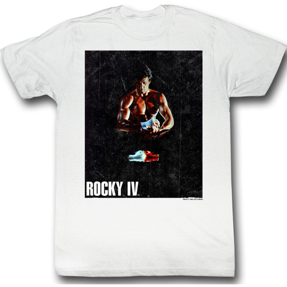 Rocky Binded White Slim Fit T-shirt Front
