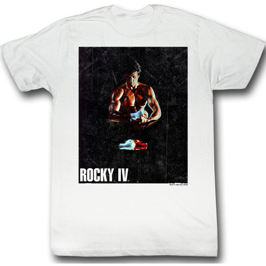 Rocky Binded White Slim Fit T-shirt Front