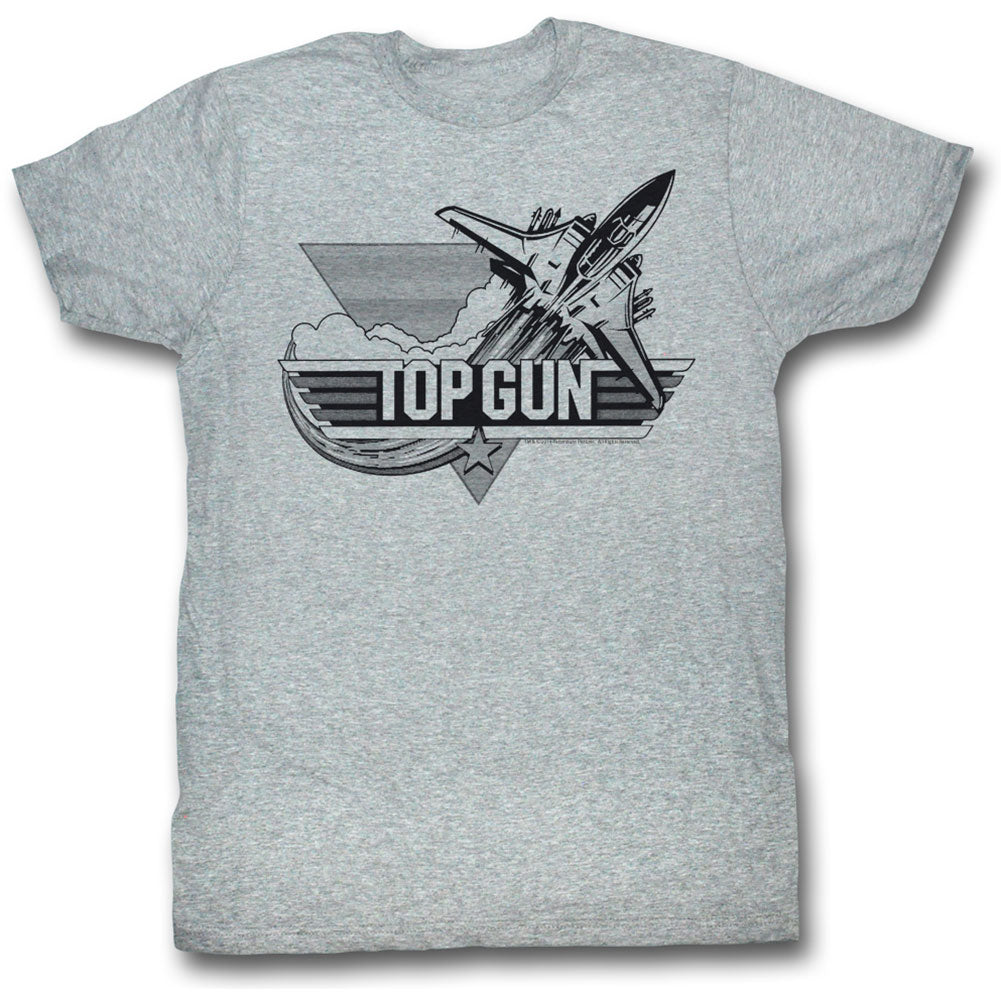 Top Gun Black Slim Fit T-shirt Front