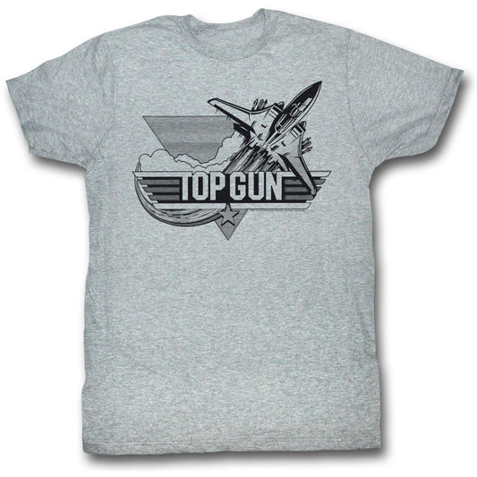 Top Gun Black Slim Fit T-shirt Front