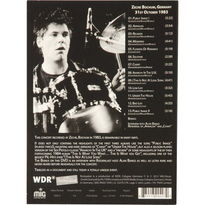 Public Image Ltd Live At Rockpalast DVD
