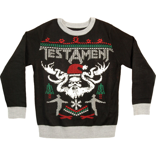 Testament Ugly Xmas Sweater Sweatshirt Front