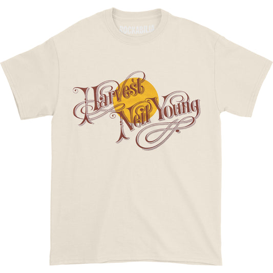 Neil Young Harvest Organic Cotton Tee (Natural) Slim Fit T-shirt Front