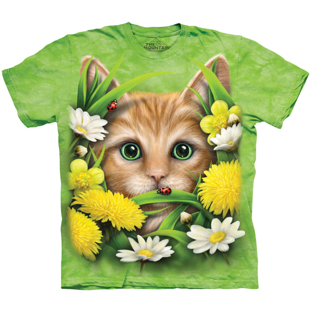 The Mountain Kitten In Springtime T-shirt