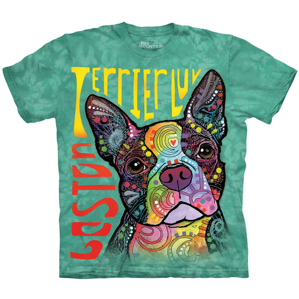 The Mountain Boston Terrier Luv T-shirt