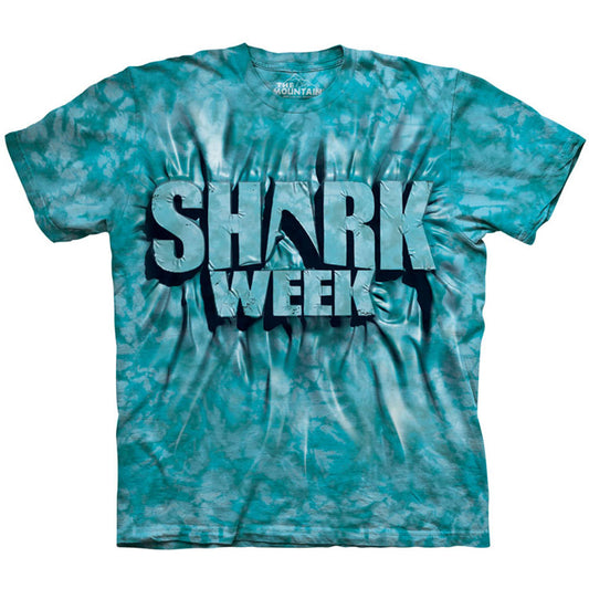 The Mountain Aqua Shark Week T-shirt