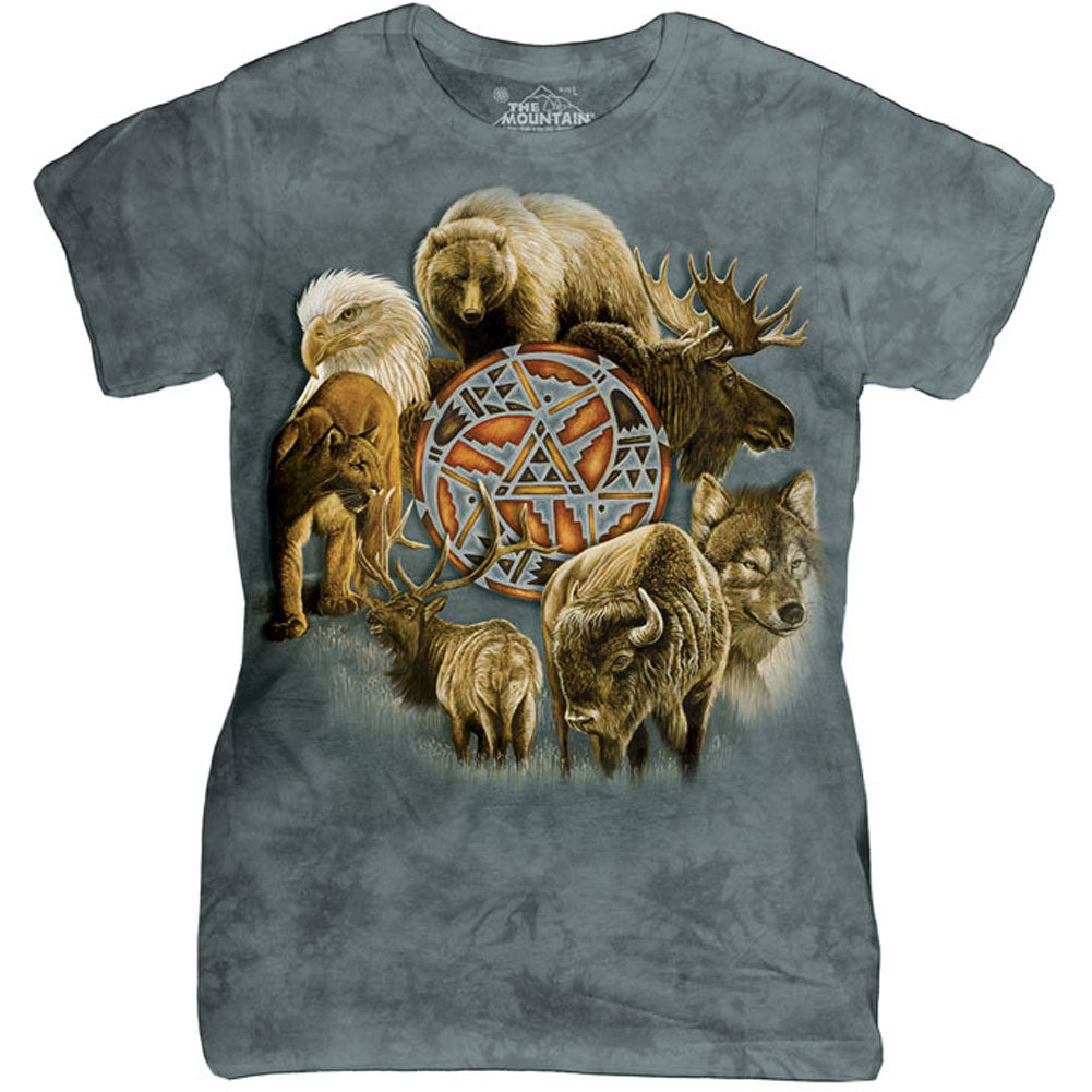 The Mountain Animal Spirit Circle Babydoll Front