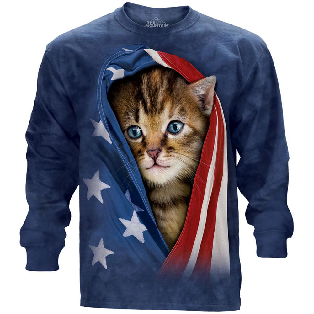The Mountain Patriotic Kitten T-shirt