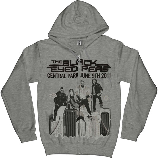 Black Eyed Peas Central Park 2011 Zippered Hooded Sweatshirt Front
