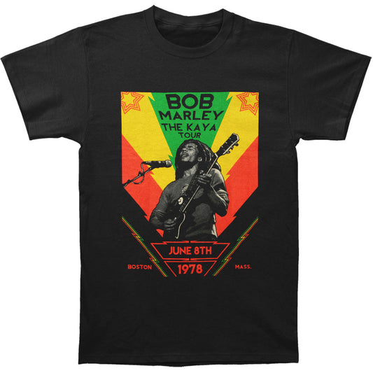 Bob Marley Boston 1978 Event Slim Fit T-shirt Front