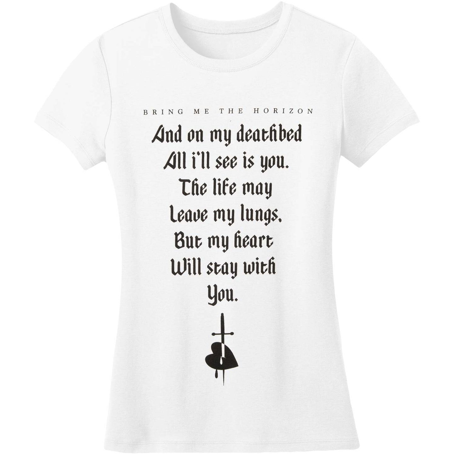 Bring Me The Horizon Deathbed Junior Baby Doll Junior Top Front