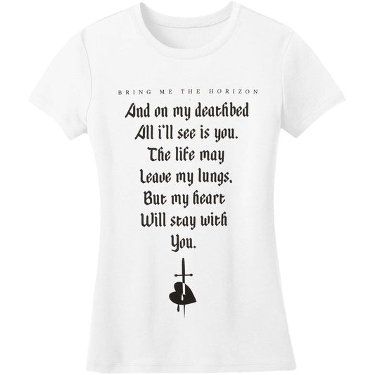 Bring Me The Horizon Deathbed Junior Baby Doll Junior Top Front