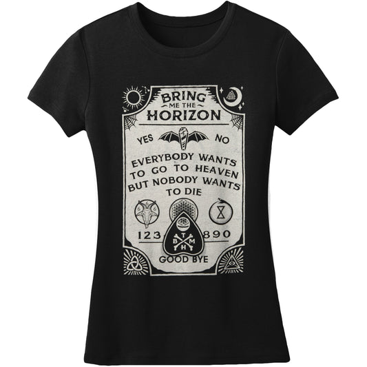 Bring Me The Horizon Ouija Board Junior Baby Doll Junior Top Front