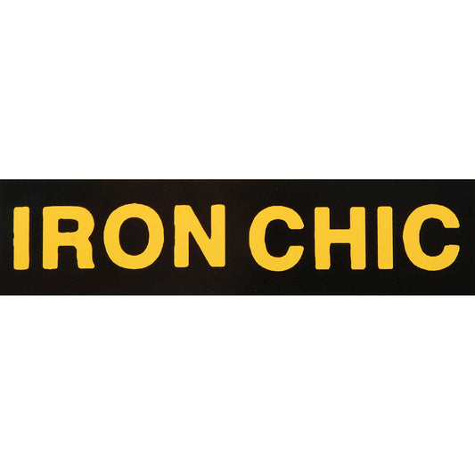 Iron Chic Yellow Logo Sticker