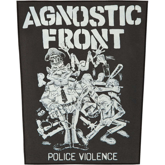 Agnostic Front Police Violence Back Patch