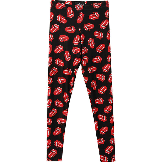 Rolling Stones Classic Tongue Repeat Leggings Front