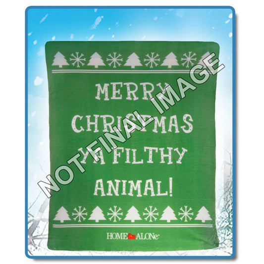 Home Alone Filthy Animal Fleece Blanket Front