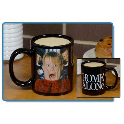 Home Alone Black Coffee Mug Front