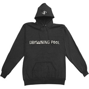Drowning Pool Raised Rubberized Logo With DP Embroidered On Hood Hooded Sweatshirt