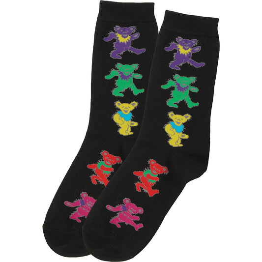 Grateful Dead Dancing Bears Socks Front