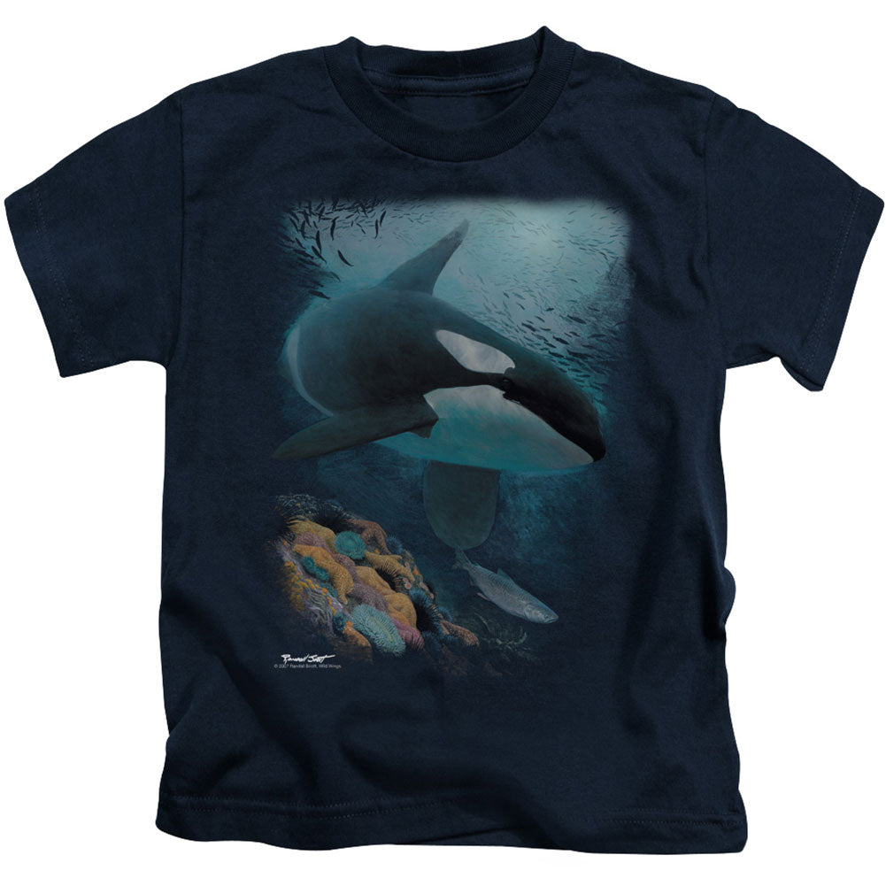 Wildlife Salmon Hunter Orca Juvenile Childrens T-shirt