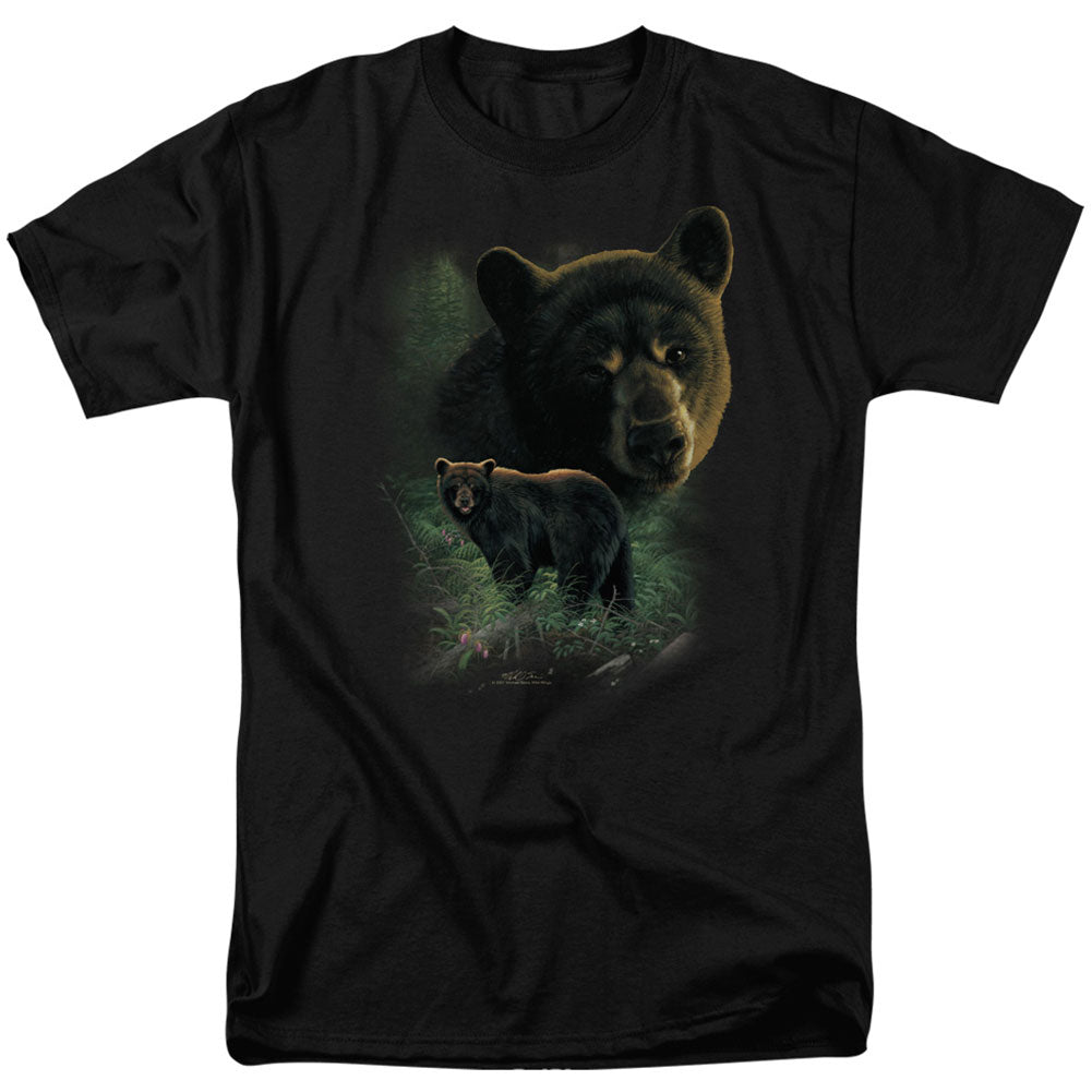 Wildlife Black Bears Adult T-shirt