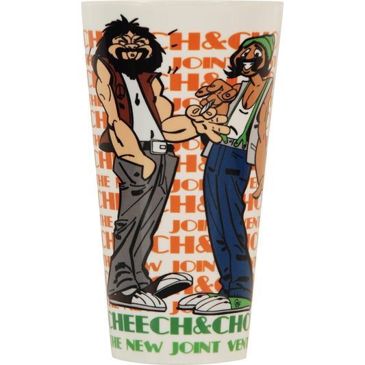 Cheech & Chong New Joint Venture White Pint Glass