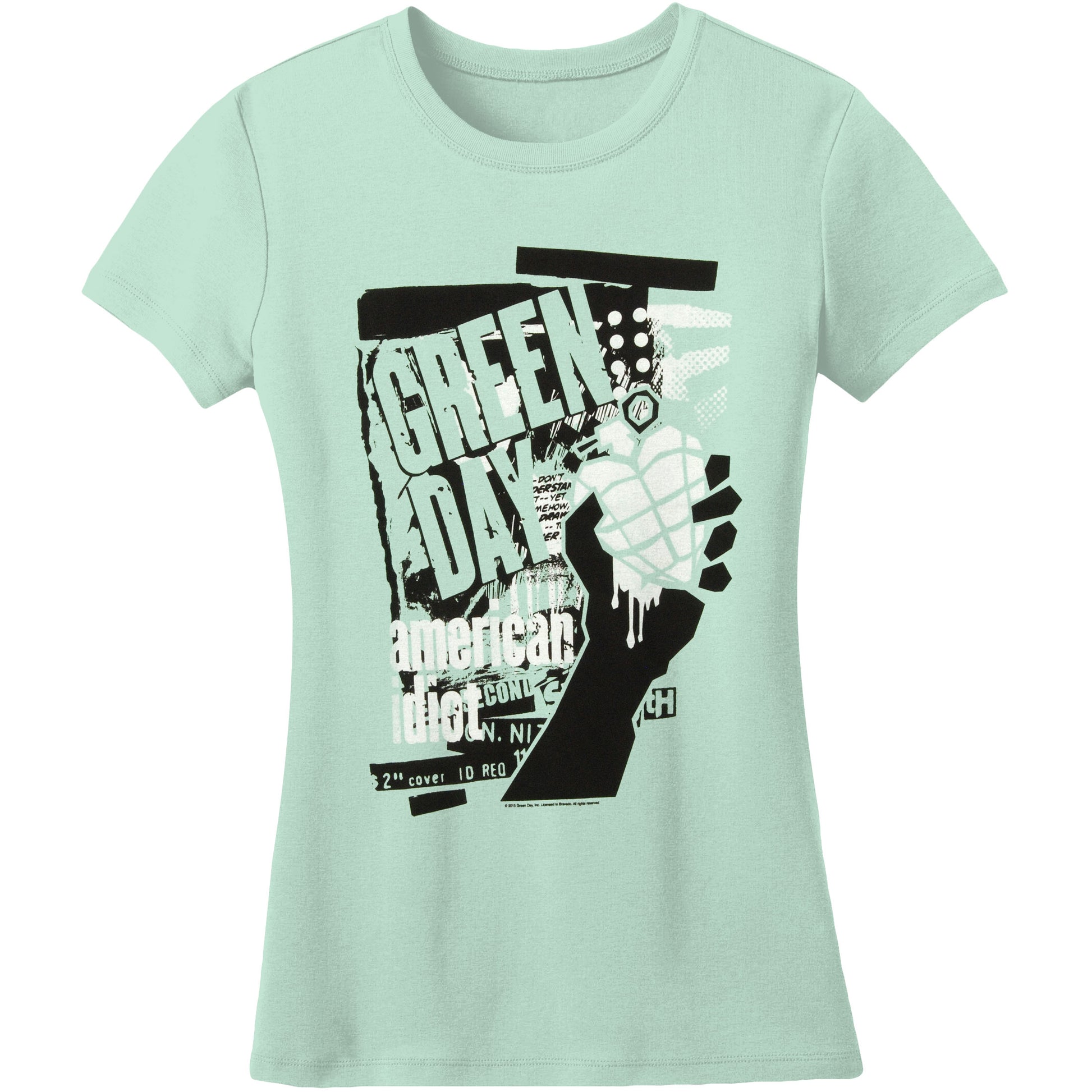 Green Day American Idiot Soft Sea Form Tee Soft Junior Top