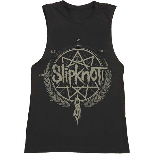 Pentagram Star Wreath Womens Tank