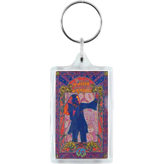 Janis Joplin Poster Plastic Key Chain Front